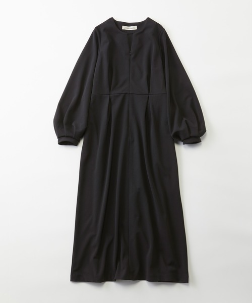 【美品】Moredde 上品キーネックのワンピース フェリシモMama マタニティ Moredde マタニティ・産後