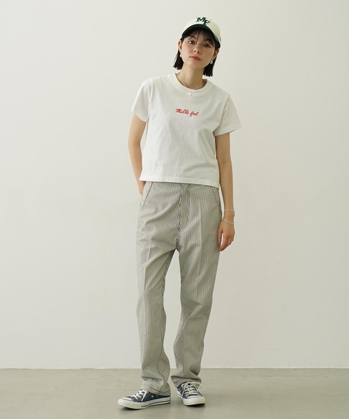 NEW ERA（ニューエラ）の「MILKFED. × NEWERA 9FORTY MF LOGO CAP（キャップ・レディース・ブラック/ネイビー/オフホワイト・ONE SIZE）」の15枚目の写真