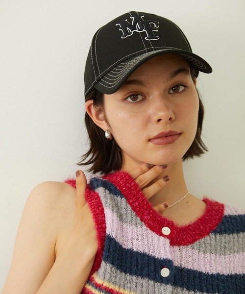 NEW ERA（ニューエラ）の「MILKFED. × NEWERA 9FORTY MF LOGO CAP（キャップ・レディース・ブラック/ネイビー/オフホワイト・ONE SIZE）」の21枚目の写真