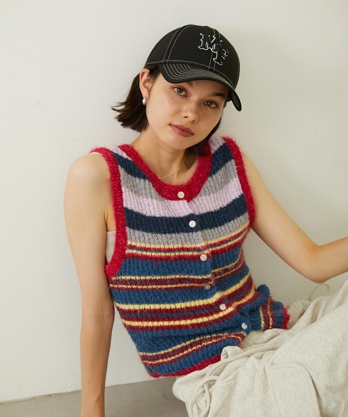 NEW ERA（ニューエラ）の「MILKFED. × NEWERA 9FORTY MF LOGO CAP（キャップ・レディース・ブラック/ネイビー/オフホワイト・ONE SIZE）」の22枚目の写真