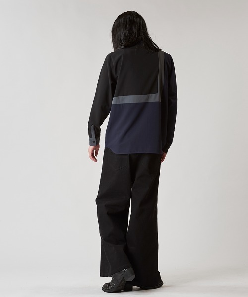 NO ID.（ノーアイディ）の「ms6021- ﾏﾙﾁｸﾚﾘｯｸZIP-SH ジップシャツ（シャツ/ブラウス・メンズ・ホワイト/ブラック/ネイビー・1/2）」の17枚目の写真