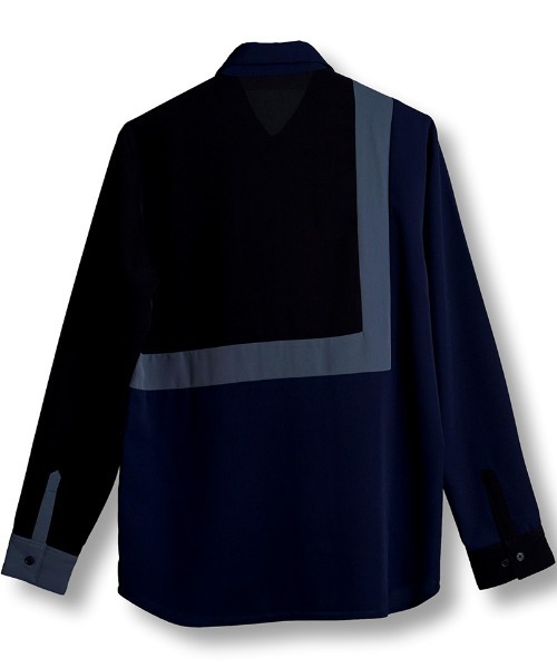 NO ID.（ノーアイディ）の「ms6021- ﾏﾙﾁｸﾚﾘｯｸZIP-SH ジップシャツ（シャツ/ブラウス・メンズ・ホワイト/ブラック/ネイビー・1/2）」の21枚目の写真