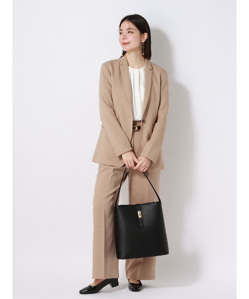 SUIT SQUARE(スーツスクエア)の「カットブラウス ウォッシャブル ウーブンライクジャージー(シャツ/ブラウス・レディース・ピンク系/ホワイト系/グレー系・38(9号))」の14枚目の写真