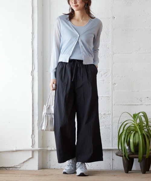 RUMCHE　ワイドパンツ ワイドパンツ RUMCHE スラックス パンツ 「RUMCHE/ラム・シェ」タックワイド