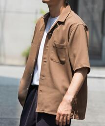 URBAN RESEARCH ROSSO MEN | 『WEB限定』『セットアップ対応』パナマ風オープンカラー半袖シャツ(シャツ/ブラウス)