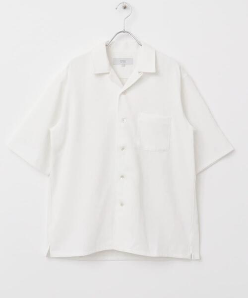 URBAN RESEARCH ROSSO MEN（アーバンリサーチロッソメン）の「『WEB限定』『セットアップ対応』パナマ風オープンカラー半袖シャツ（シャツ/ブラウス・メンズ・ネイビー/モカ/ホワイト/ブラック/グレー系その他・LARGE/MEDIUM）」の22枚目の写真