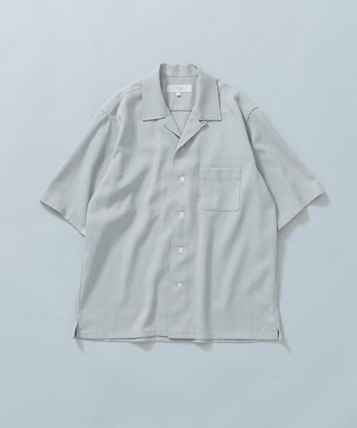 セール】『WEB限定』『セットアップ対応』パナマ風オープンカラー半袖