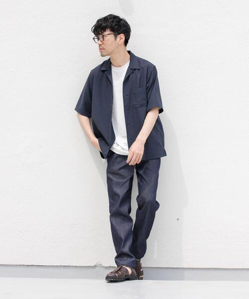 セール】『WEB限定』『セットアップ対応』パナマ風オープンカラー半袖