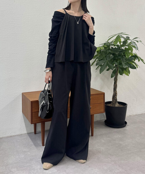 mystic（ミスティック）の「アメスリオールインワン（つなぎ/オールインワン・レディース・ベージュ/ブラック/グレー・2/1）」の2枚目の写真