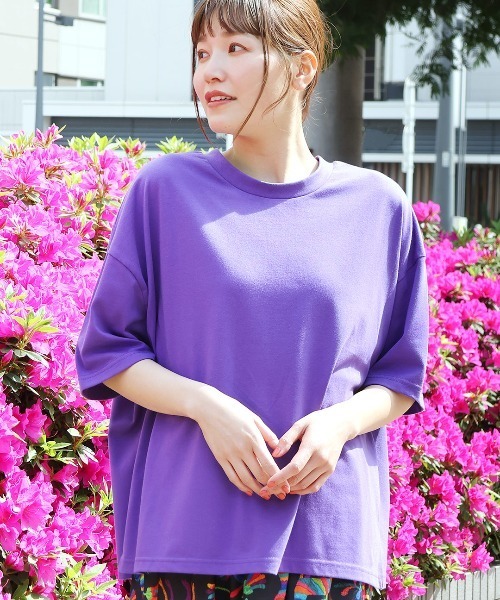 チチカカ（チチカカ）の「エンブロイダリータッチシピボプリントＴシャツ（Tシャツ/カットソー・レディース・パープル/ブラック/オフホワイト・FREE）」の9枚目の写真