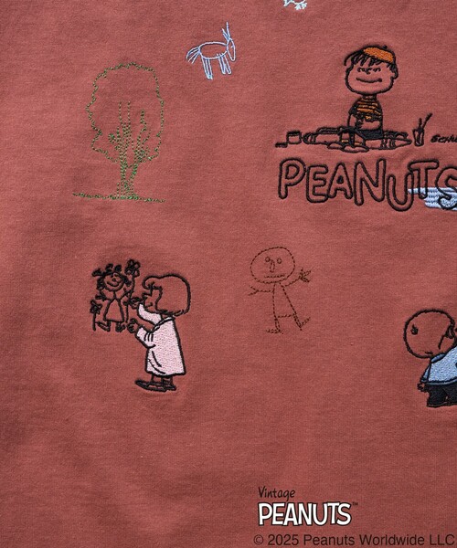 FREAK'S STORE（フリークスストア）の「限定展開/別注/PEANUTS/ピーナッツ/バック 刺繍 半袖 Tシャツ（Tシャツ/カットソー・レディース・サックスブルー/オフホワイト/ライトグレー/スミクロ/オレンジ・SMALL/MEDIUM/LARGE）」の18枚目の写真