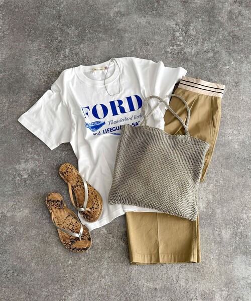 fredy emue（フレディエミュ）の「ラメ糸編みトートバッグ（トートバッグ・レディース・シルバー/ブラック・FREE）」の7枚目の写真