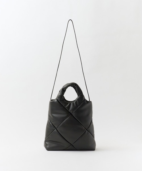 YAHKI（ヤーキ）の「YAHKI/ヤーキ TOTE BAG トートバック キルティングデザイントートバッグ（トートバッグ・レディース・ブラック/ベージュ/イエロー・ONE SIZE）」の21枚目の写真