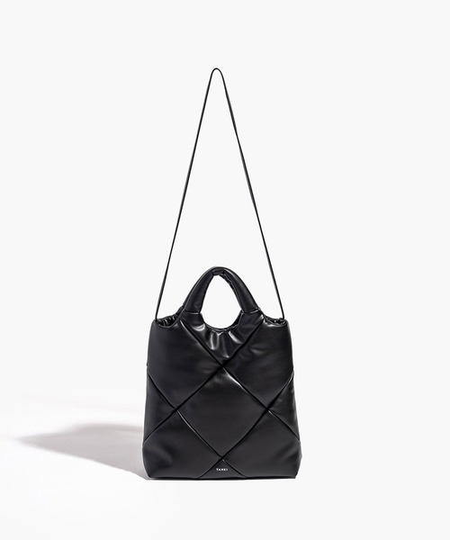 YAHKI ヤーキ　キルティング　トートバッグ　黒 YAHKI/ヤーキ TOTE BAG トートバック キルティングデザイン