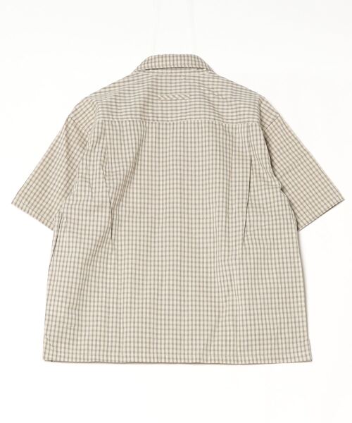 Jungle Storm（ジャングルストーム）の「JUNGLE STORM/ジャングルストーム  H/S,小格子CKショートレングスシャツ シャツ（シャツ/ブラウス・メンズ・ベージュ/ブラウン/ブラック・L/M）」の7枚目の写真