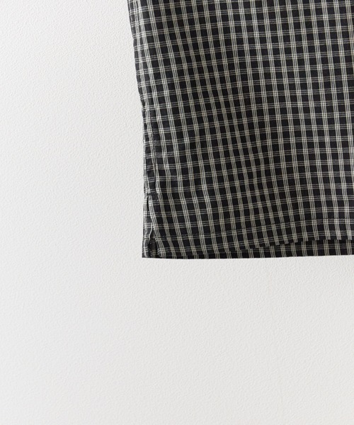 Jungle Storm（ジャングルストーム）の「JUNGLE STORM/ジャングルストーム  H/S,小格子CKショートレングスシャツ シャツ（シャツ/ブラウス・メンズ・ベージュ/ブラウン/ブラック・L/M）」の5枚目の写真