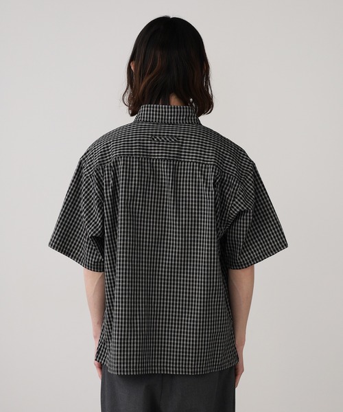 Jungle Storm（ジャングルストーム）の「JUNGLE STORM/ジャングルストーム  H/S,小格子CKショートレングスシャツ シャツ（シャツ/ブラウス・メンズ・ベージュ/ブラウン/ブラック・L/M）」の9枚目の写真