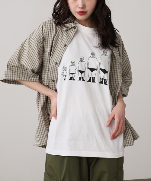 Jungle Storm（ジャングルストーム）の「JUNGLE STORM/ジャングルストーム  H/S,小格子CKショートレングスシャツ シャツ（シャツ/ブラウス・メンズ・ベージュ/ブラウン/ブラック・L/M）」の19枚目の写真