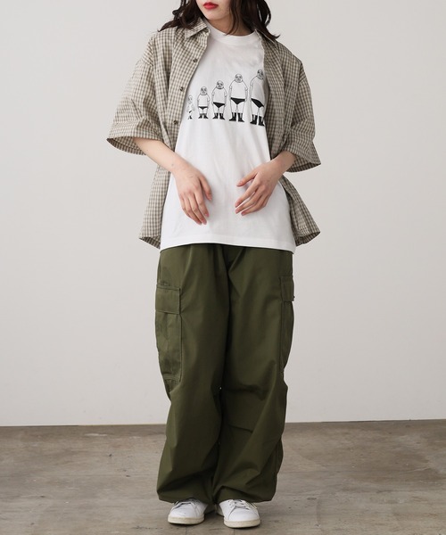 Jungle Storm（ジャングルストーム）の「JUNGLE STORM/ジャングルストーム  H/S,小格子CKショートレングスシャツ シャツ（シャツ/ブラウス・メンズ・ベージュ/ブラウン/ブラック・L/M）」の11枚目の写真