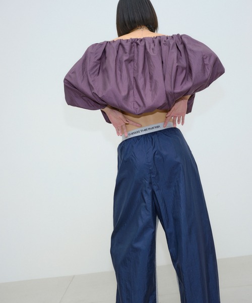 THINGS THAT MATTER（シングス ザット マター）の「NYLON TAFFETA BALLOON BLOUSON / ナイロンタフタバルーンブルゾン（ブルゾン・レディース・イエロー/ボルドー/ブラック・FREE）」の14枚目の写真
