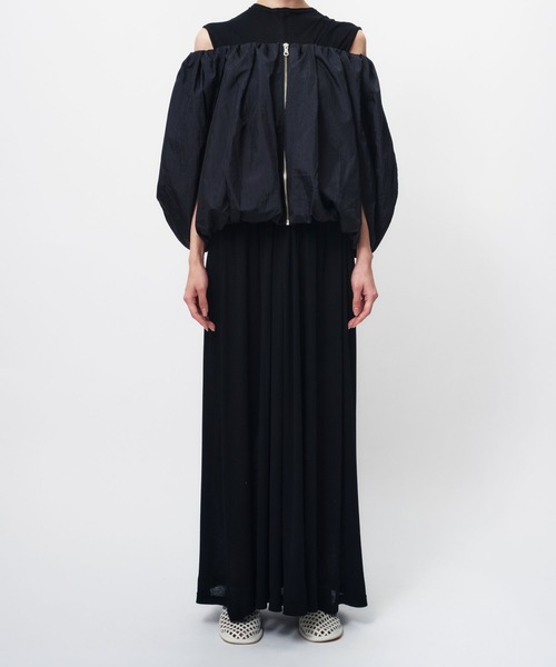 THINGS THAT MATTER（シングス ザット マター）の「NYLON TAFFETA BALLOON BLOUSON / ナイロンタフタバルーンブルゾン（ブルゾン・レディース・イエロー/ボルドー/ブラック・FREE）」の8枚目の写真