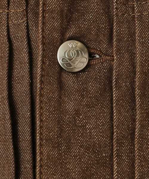 40ｃｔ＆525（フォーティーカラッツアンドゴーニーゴ）の「525DENIM　カラーデニムジャケット（デニムジャケット・メンズ・ダークブラウン/レッド系1・01/02/03/04）」の13枚目の写真