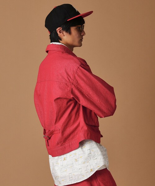 40ｃｔ＆525（フォーティーカラッツアンドゴーニーゴ）の「525DENIM　カラーデニムジャケット（デニムジャケット・メンズ・ダークブラウン/レッド系1・01/02/03/04）」の7枚目の写真