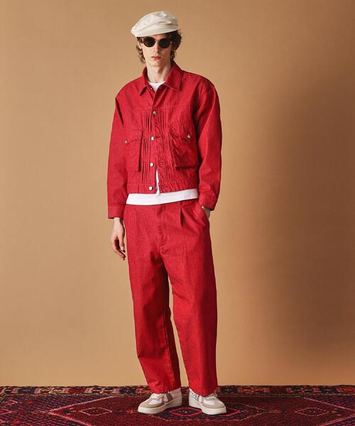 40ｃｔ＆525（フォーティーカラッツアンドゴーニーゴ）の「525DENIM　カラーデニムジャケット（デニムジャケット・メンズ・ダークブラウン/レッド系1・01/02/03/04）」の3枚目の写真