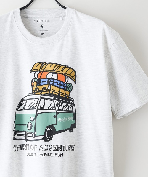LB/S (エルビーエス)の「【汗染みの目立ちにくいTシャツ ZEROSTAIN/ゼロステイン】プリントTシャツ 防汚 UVカット ワーゲンバスライク フィッシング 釣り トラウト(Tシャツ/カットソー・メンズ・ホワイト系その他2/ブルー系その他/ベージュ系その他/ブルー系その他2・LARGE/MEDIUM/X-LARGE)」の16枚目の写真