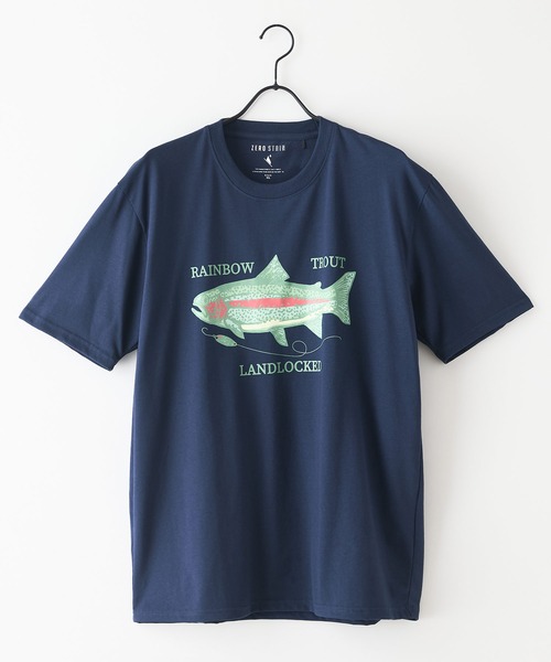 LB/S (エルビーエス)の「【汗染みの目立ちにくいTシャツ ZEROSTAIN/ゼロステイン】プリントTシャツ 防汚 UVカット ワーゲンバスライク フィッシング 釣り トラウト(Tシャツ/カットソー・メンズ・ホワイト系その他2/ブルー系その他/ベージュ系その他/ブルー系その他2・LARGE/MEDIUM/X-LARGE)」の5枚目の写真