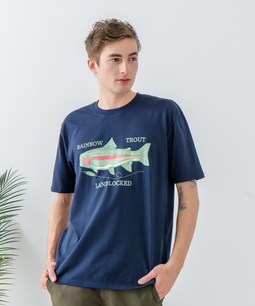 LB/S (エルビーエス)の「【汗染みの目立ちにくいTシャツ ZEROSTAIN/ゼロステイン】プリントTシャツ 防汚 UVカット ワーゲンバスライク フィッシング 釣り トラウト(Tシャツ/カットソー・メンズ・ホワイト系その他2/ブルー系その他/ベージュ系その他/ブルー系その他2・LARGE/MEDIUM/X-LARGE)」の13枚目の写真