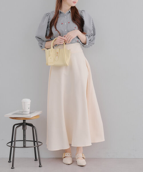 Another Branch olive des olive(アナザーブランチオリーブデオリーブ)の「チェリー刺しゅうブラウス(シャツ/ブラウス・レディース・ストライプ/オフホワイト/チェック・FREE)」の18枚目の写真