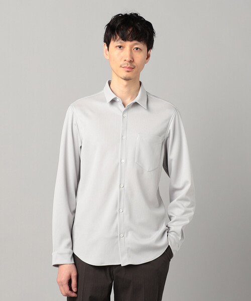 COMME CA MEN(コムサメン)の「キーボードシャツ(シャツ/ブラウス・メンズ・ライトグレー/ネイビー・L/M/S)」の4枚目の写真