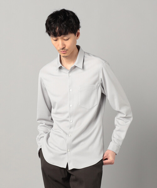 COMME CA MEN(コムサメン)の「キーボードシャツ(シャツ/ブラウス・メンズ・ライトグレー/ネイビー・L/M/S)」の6枚目の写真
