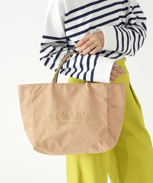 IENA(イエナ)の「《WEB限定/追加》NOMADIS/ノマディス 別注 SAC WIDE リバーシブルトートバッグ(トートバッグ・レディース・ネイビー/ブラウン・FREE)」の5枚目の写真