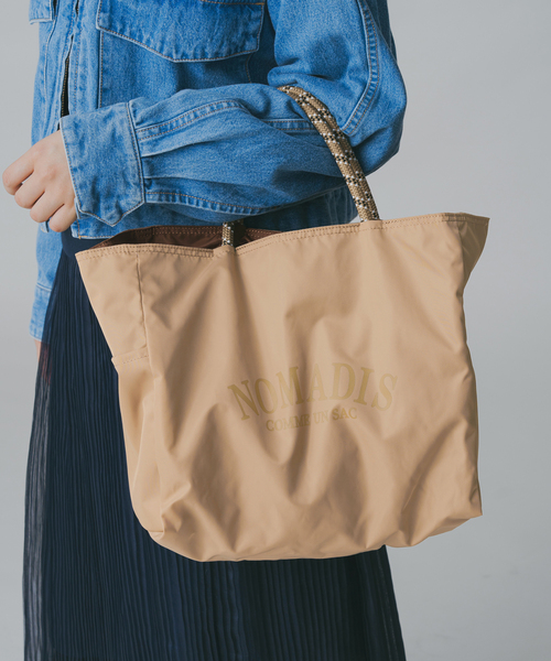 IENA(イエナ)の「《WEB限定/追加》NOMADIS/ノマディス 別注 SAC WIDE リバーシブルトートバッグ(トートバッグ・レディース・ネイビー/ブラウン・FREE)」の19枚目の写真