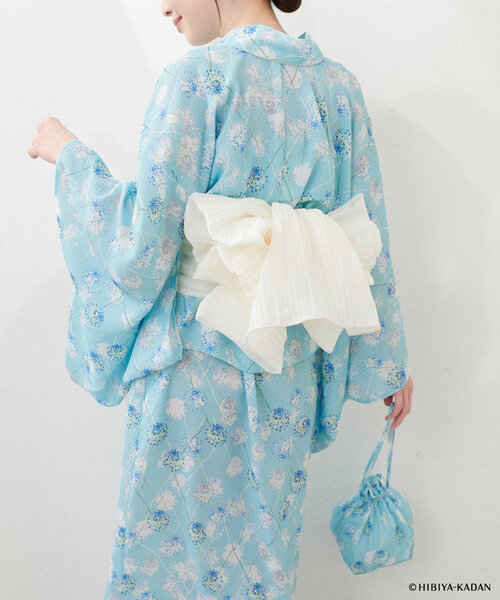 natural couture（ナチュラルクチュール）の「ラメしわ兵児帯（その他小物・レディース・オレンジ/イエロー/ミント/ネイビー/パープル/ブルー/オフホワイト・FREE）」の15枚目の写真