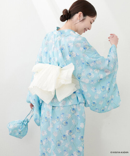 natural couture（ナチュラルクチュール）の「ラメしわ兵児帯（その他小物・レディース・オレンジ/イエロー/ミント/ネイビー/パープル/ブルー/オフホワイト・FREE）」の14枚目の写真