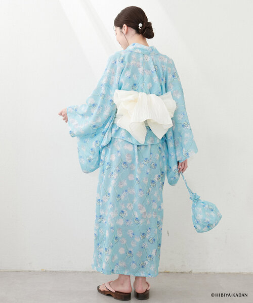 natural couture（ナチュラルクチュール）の「ラメしわ兵児帯（その他小物・レディース・オレンジ/イエロー/ミント/ネイビー/パープル/ブルー/オフホワイト・FREE）」の13枚目の写真