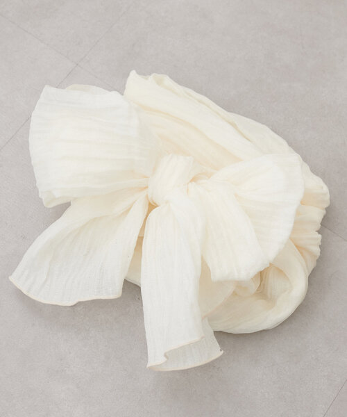 natural couture（ナチュラルクチュール）の「ラメしわ兵児帯（その他小物・レディース・オレンジ/イエロー/ミント/ネイビー/パープル/ブルー/オフホワイト・FREE）」の12枚目の写真