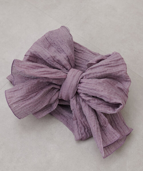 natural couture（ナチュラルクチュール）の「ラメしわ兵児帯（その他小物・レディース・オレンジ/イエロー/ミント/ネイビー/パープル/ブルー/オフホワイト・FREE）」の11枚目の写真