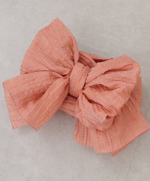natural couture（ナチュラルクチュール）の「ラメしわ兵児帯（その他小物・レディース・オレンジ/イエロー/ミント/ネイビー/パープル/ブルー/オフホワイト・FREE）」の21枚目の写真
