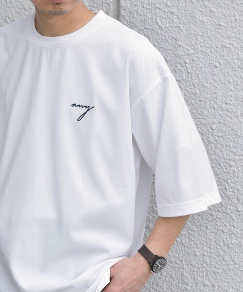 SHIPS any（シップス エニィ）の「SHIPS any:〈撥水加工〉Teflon EcoElite(TM) 刺繍 バックプリント ロゴ Tシャツ◇（Tシャツ/カットソー・メンズ・ダークグレー/オリーブ/ライトホワイト/ブラック・MEDIUM/LARGE/X-LARGE）」の14枚目の写真
