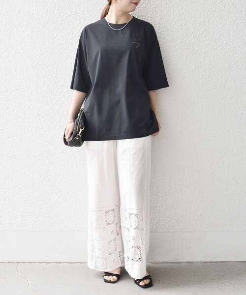 SHIPS any（シップス エニィ）の「SHIPS any:〈撥水加工〉Teflon EcoElite(TM) 刺繍 バックプリント ロゴ Tシャツ◇（Tシャツ/カットソー・メンズ・ダークグレー/オリーブ/ライトホワイト/ブラック・MEDIUM/LARGE/X-LARGE）」の16枚目の写真