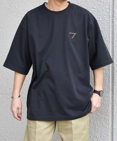 SHIPS any（シップス エニィ）の「SHIPS any:〈撥水加工〉Teflon EcoElite(TM) 刺繍 バックプリント ロゴ Tシャツ◇（Tシャツ/カットソー・メンズ・ダークグレー/オリーブ/ライトホワイト/ブラック・MEDIUM/LARGE/X-LARGE）」の21枚目の写真