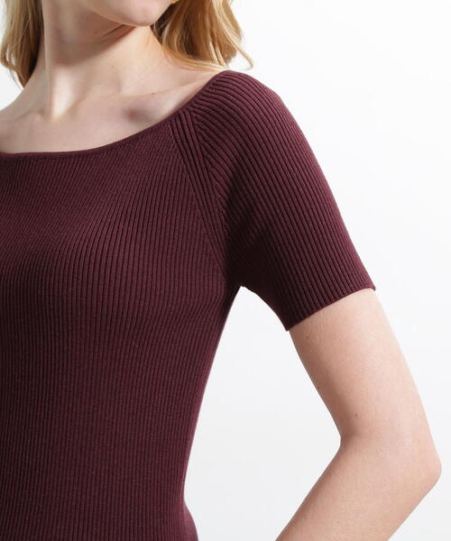 PINKY&DIANNE（ピンキーアンドダイアン）の「◆オフショルダーリブニット（ニット/セーター・レディース・ブラウン/ホワイト/ブラック・38）」の15枚目の写真