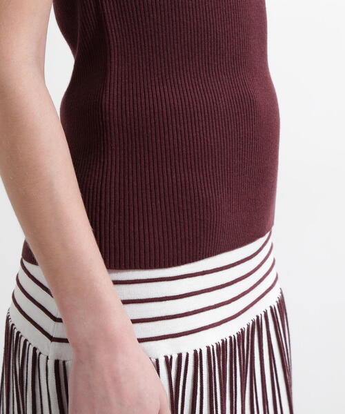 PINKY&DIANNE（ピンキーアンドダイアン）の「◆オフショルダーリブニット（ニット/セーター・レディース・ブラウン/ホワイト/ブラック・38）」の16枚目の写真