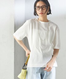 SHIPS | 【SHIPS別注】V:room:コットン クレープ(Tシャツ/カットソー)