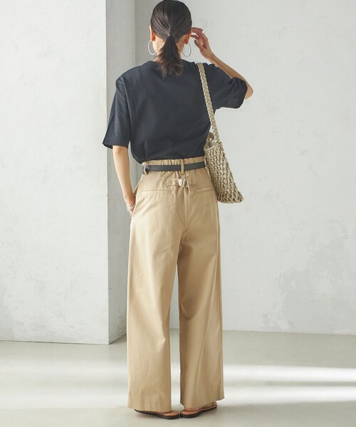 SHIPS(シップス)の「【SHIPS別注】V:room:コットン クレープ(Tシャツ/カットソー・レディース・ブラック/ホワイト系・ONE SIZE)」の17枚目の写真