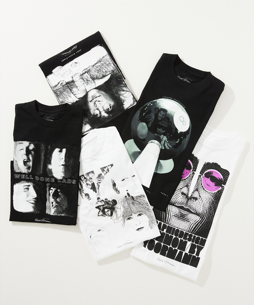 JOURNAL STANDARD relume（ジャーナルスタンダード　レリューム）の「Klaus Voormann / クラウス・フォアマン別注 プリントTシャツ（Tシャツ/カットソー・メンズ・ブラック系その他/ブラック/ホワイト/ホワイト系その他/ブラックミックス・MEDIUM/LARGE）」の6枚目の写真